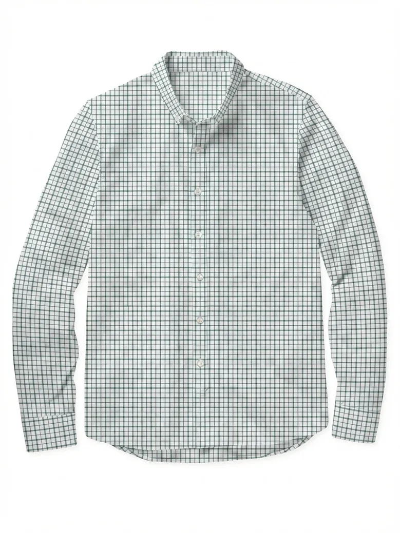 Twill à carreaux vert