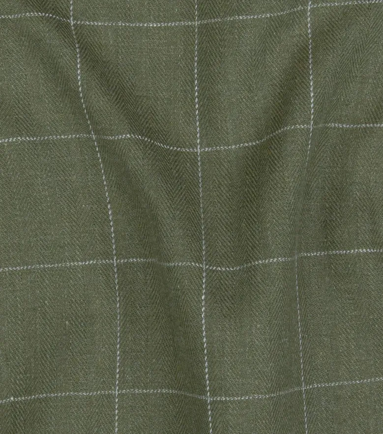 Chemise en flanelle à grands carreaux verts