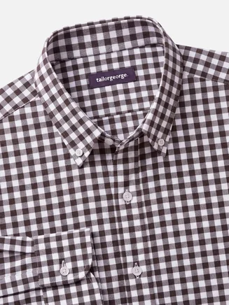 Karierte Braun Flanell Hemd